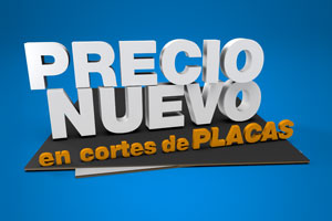 ¡Nuevos precios! Cortes de placas 